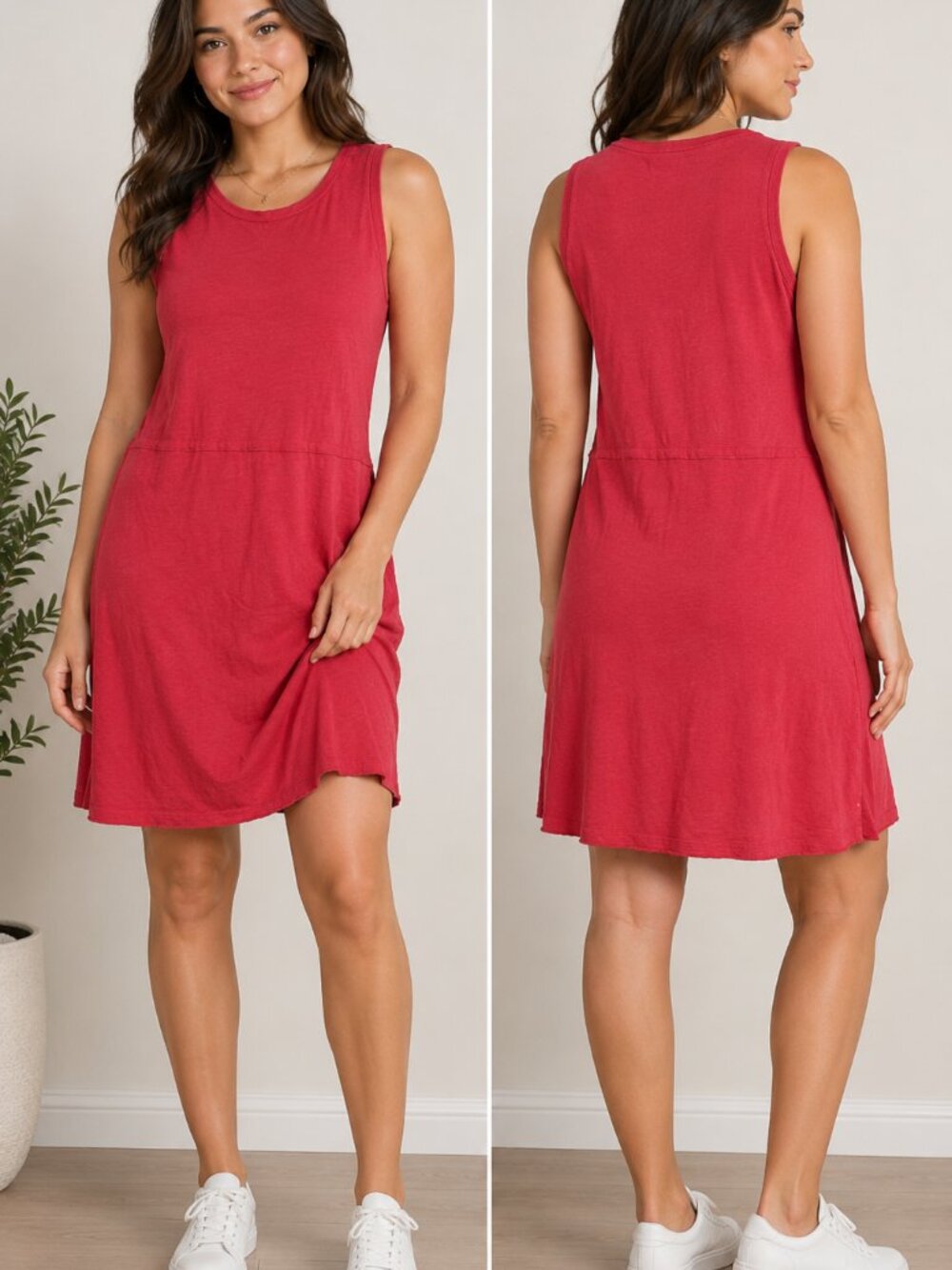 Denver Hayes Pink Sleeveless Dress Medium Missing Drawstring